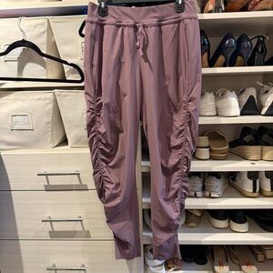 Athleta Ruched Attitude Jogger Pants - Purple